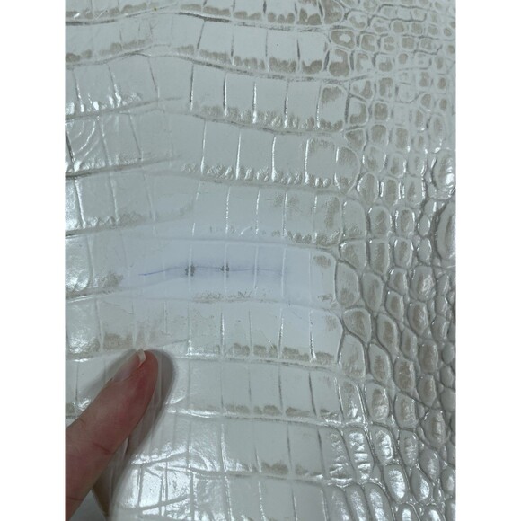 BRAHMIN Asher Tote Purse Vintage Bag White Medium - Picture 3 of 13